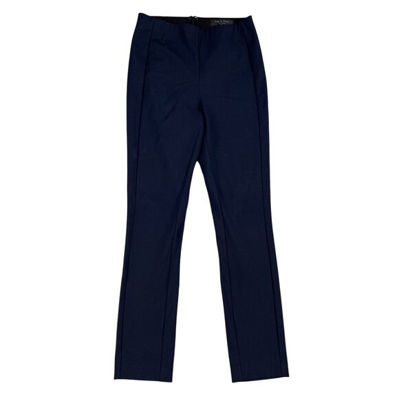 Rag & Bone Stretch Waist Navy Skinny Pants Sz 4 - Picture 1 of 4